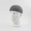 Stickade hattar för kvinnor Skullcap Men Beanie Hat Vinter Retro Brimless Baggy Melon Cap Cuff Docker Fisherman Beanies Mössor för Men1