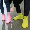 Latex imperméable à l'eau couvre-chaussures imperméable à la pluie chaussure jetable anti-dérapant en caoutchouc botte de pluie couvre-chaussures accessoires T3I51548