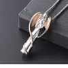 IJD9739 Rose Gold Silver Angel Lady Ashes Hold Keepsake Stainless Steel Cremation Pendant Memorial Necklace Funeral Urn Jewelry Ac2419266