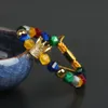 Bracciale con corona di diamanti pieni Mix intero 8 mm taglio sfaccettato perline di pietra naturale Braccialetti con corona re Guarigione gioielli di sollievo dall'ansia 1628324