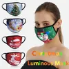 Maschera di Natale luminoso 15 colori che cambiano Maschera Viso d'ardore LED per maschere mascherata fumetto luci Led stampati di Natale per adulti