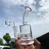 Beaker bongo tubulações de água cachimbos de vidro de vidro de vidro para fumar acessórios de fumo Dab espessura óculos Shisha Bubbler com 14mm Banger