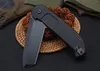 Top Quality BF2RCT Flipper folding knife N690 Black Tanto Blade CNC 6061-T6 Handle Ball Bearing Survival Tactical EDC tool Rescue knives