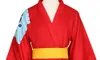 Una pieza cosplay Wano País Monkey D. Luffy traje de kimono