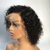 Human hair wigs lace front wig on sale deep wave 13x4 lace frontal 150 density 10A quality virgin human hair