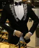 2021 zwarte herenpakken Italiaanse ontwerper Beste man bruidegom smoking kostuum podium pak bruiloft pakken voor mannen