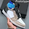 2022 With Box Jumpman 1 OG 1s Mens Basketball Shoes Bordeaux Heritage Bred Patent Hyper Royal University Blue Lucky Green Men Sports Women Sneakers Trainers Size 36-46
