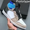 2022 Con Box Jumpman 1 OG 1s Scarpe da pallacanestro da uomo Bordeaux Heritage Bred Patent Hyper Royal University Blue Lucky Green Uomo Sport Donna Sneakers Scarpe da ginnastica Taglia 36-46