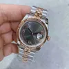 36 mm U1 High Quality Automatic Movement Women Watch Gray Face Sapphire Crystal 316 Stainless Band Watch9424331