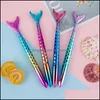 Ballpoint Pens Writing Supplies Office & School Business Industrial Fashion Kawaii Colorf Mermaid Student Gift Novelty Pen Stationery Drop D