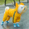 Pet Giyim Köpek Giyim Köpek Yağmurluk Panço Pelerin Su Geçirmez Hafif Hayvan Kostüm Küçük ve Orta Boyutlu Köpekler 201114