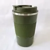 380 ml gobelets en acier inoxydable thermos sous vide tasse en plein air portable bouteille d'eau de sport tasses à café de voiture avec couvercle CYZ2885 expédition maritime