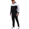 Felpa con cappuccio Pantaloni Set Tuta da jogging Tuta Activewear Tuta da uomo Set Felpe con cappuccio Pantaloni da jogging Set Autunno Inverno Palestra Active Wear