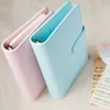 PU Leather Notebook Binder Divillable 6 Rings Cover Cover Cover Worder Leaf Planner مع إغلاق الإبزيم