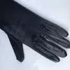 Fünf-Finger-Handschuhe, modisch, lang, Satin, Oper, Abend, Party, Abschlussball, Kostüm, Schwarz, Rot, 63 cm, Damen 17739704