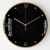 Nordic Large Wall Clock Metal Luxury Black Silent Clocks Wall Home Simple Living Room Wall Watch Modern Home Decor DD45WC T200616