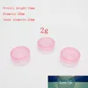 2g X 200 PS Small Clear Empty Cream Jar Cosmetic Container Sample Jar Display Case Cosmetic Packaging 2g Mini Plastic Bottle Tin