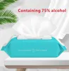 Stock 75% Alcohol Wipes 180mm*150mm Anti Wet Wipe Portable Disinfecting Dipe 50pcs/pack Antiseptic Cleanser Sterilization FS9516