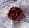 ارتفع متعدد الألوان الفانيلا 10CM رئيس زهرة زهرة محاكاة زفاف المنزل زهرة الديكور زينة عيد الميلاد GD827