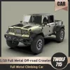 TWOLF 1:10 TW-715 Full Metal CNC Off-road Crawler RC Modelo de Controle Remoto Escalada Carro Crianças Adulto Brinquedo Presente