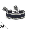 Top qualité tissés Bracelets d'amitié pour les femmes broderie main Bracelet corde tressée Tassel Bracelet Cadeaux de Noël avec boîte