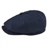 Sboy Hats Botvela Wool Tweed Cap Herringbone Men Women Gatsby Retro Hat Driver Flat Black Brown Green Navy Blue 005