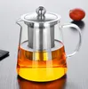 550ml Wyczyść odporne na ciepło szklane szklane czajnik z herbaty z filtrem napaści do herbaty Jar Home Office Heat Teas Tools