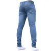 Herren Skinny Jeans 2020 Super Skinny Jeans Herren Nicht zerrissene Stretch Denim Hosen Elastische Taille Große Größe Europäische Lange Hose1300W