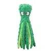 Octopus No Stuffing Crinkle Plush Dog Squeaky Toys Durable Interactive Chew Toys for Small Medium Dogs Cat JK2012XB