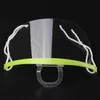 DHL Shipping Disposable Transparent Masks Anti Fog Catering Food Hotel Plastic Party Mask Health Care Kitchen Restaurant Tools Wholesale