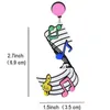 Dingle ljuskronor kreativ musik symbol akryl droppörhängen uttalande modern färg för kvinnor harajuku stil festtillbehör1