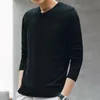 Sweater Men Men Autumn Pullovers Men v-neck Cotton Cotton Solid Contbly Clothing Slim Fit Sendents Pull Homme 201126