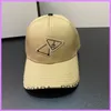 Nieuwe Heren Sport Caps Hoeden Designer Letters Vrouwen Baseball Cap Driehoek Pet Soild Street Fashion Emmer Hoed Hoge Kwaliteit Nice229r