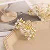 Pinces à cheveux Barrettes VKME mode élégant or perle pince géométrique pour femmes fille coréenne haute qualité étoile cristal griffe