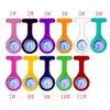 Silicone Nurse Medical Pocket Watch Fashion Pin Christmas Gift 11 Color High Quality Quartz Watches Wholesale