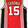 ncaa vintage cccp team rusland 15 arvydas sabonis basketbal jersey thuis rood heren gestikt arvydas sabonis jerseys shirts maat s-6xl