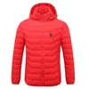 PARATAGO New Men Women Heating Jackets Winter Warm USB Heated Clothing Thermal Cotton Hiking Hunting Fishing Ski Coats P9113