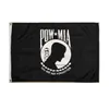 Pow mia veteran flagga 3x5 ft anpassad flagga 90x150cm dubbelstygn 100d polyester inomhus utomhus tryckt varmförsäljning