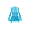 Chaise Adirondack en bois et résine UM HDPE, meuble américain, bleu a57