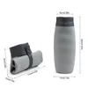 MYBOTTY 600 ml Silikon Faltflasche Outdoor Klettern Einziehbare Wasserflasche Bequeme Reise Anti-Verbrühungen Isoliert 201105