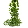 12 PCS Artificial Planta Home Vine Decorações de Natal Verde Guirlanda Planta Rattan Vine Home Decor Artificial Plant Decoration 201203