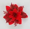 The latest 14CM size, Christmas seven-star crown flower Christmas tree decoration pendant Christmas wreath decoration, free shipping