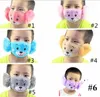 Vinter tecknad ansikte mask öronskydd förälder-barn vuxna barn öronmaskar baby pojke flicka mun muffel öronmuffar vindtät öra varmare e92902