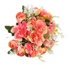 Fake Flowers Ranunculus & Hydrangea (7 Stem/Bunch) 11" Length Simulation Camellia Plastic Accessories for Home Decorative Artificial Flower