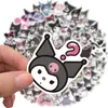 100 adet çizgi film Coolomi Kuromi Graffiti Sticker SkateBoard Gitar Su Geçirmez Tutkal Çıkartma EZB25125756