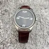 Мода Мужской мальчик кожаный ремешок Quartz Forist Watch Watches B02193E