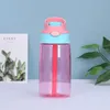 Bouteille d'eau pour enfants de 17 oz Gobelet à bec pour tout-petits Bouteille d'eau en plastique pour bébé pour filles et garçons tasse de voyage avec couvercles