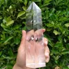 1 pièces 800-1000g haute température blanc fusion cristal obélisque Quartz Point spécimen 201125