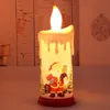 Stringhe Luce natalizia LED Simulazione Fiamma Candela Decorazione Notte Arredamento camera da letto Luci fatate Cristmas 2022