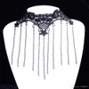 Uttalande halsband gotiska smycken halsband för kvinnor flickor krage halsband